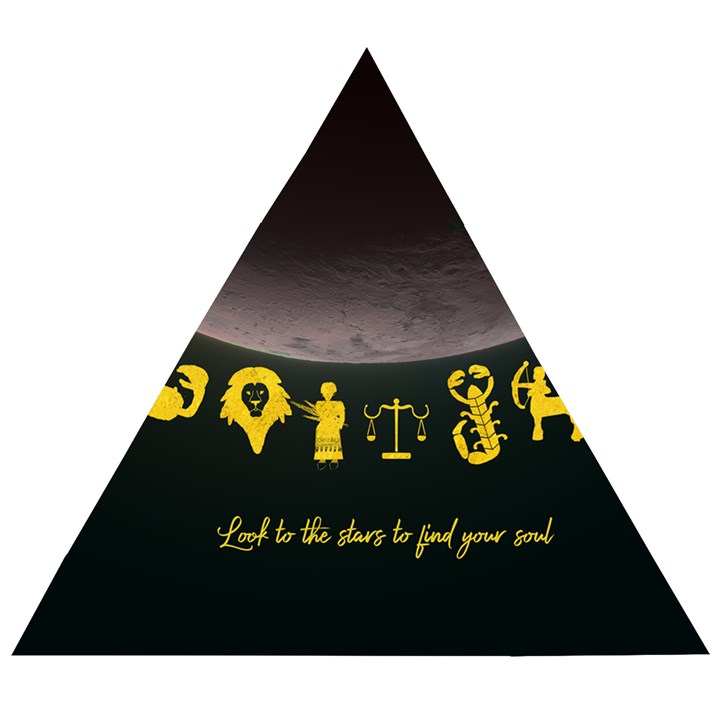 Look To The Stars Wooden Puzzle Triangle