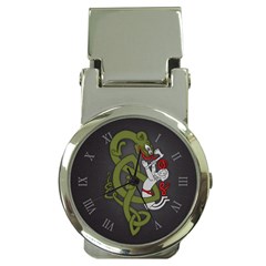 Pepe The Frog Rare Celtic Viking Norse Dragon Pattern Deus Vult Medieval Wojak Crusader Money Clip Watches by snek