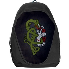 Pepe The Frog Rare Celtic Viking Norse Dragon Pattern Deus Vult Medieval Wojak Crusader Backpack Bag by snek