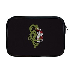 Pepe The Frog Rare Celtic Viking Norse Dragon Pattern Deus Vult Medieval Wojak Crusader Apple Macbook Pro 17  Zipper Case by snek