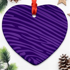 Pattern Texture Purple Ornament (heart)