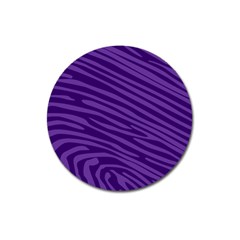 Pattern Texture Purple Magnet 3  (round)