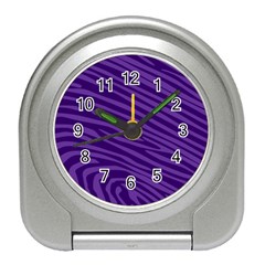 Pattern Texture Purple Travel Alarm Clock by Mariart