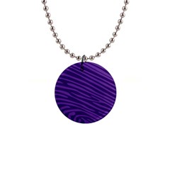 Pattern Texture Purple 1  Button Necklace by Mariart