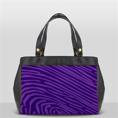 Pattern Texture Purple Oversize Office Handbag