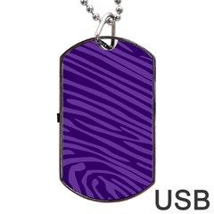 Pattern Texture Purple Dog Tag Usb Flash (one Side) by Mariart