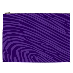 Pattern Texture Purple Cosmetic Bag (xxl) by Mariart