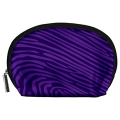 Pattern Texture Purple Accessory Pouch (large) by Mariart