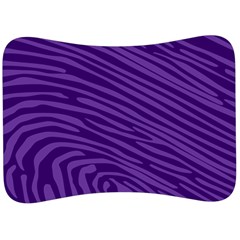 Pattern Texture Purple Velour Seat Head Rest Cushion