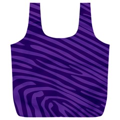 Pattern Texture Purple Full Print Recycle Bag (xxl)