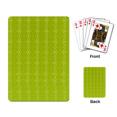 Background Texture Pattern Green Playing Cards Single Design (rectangle)