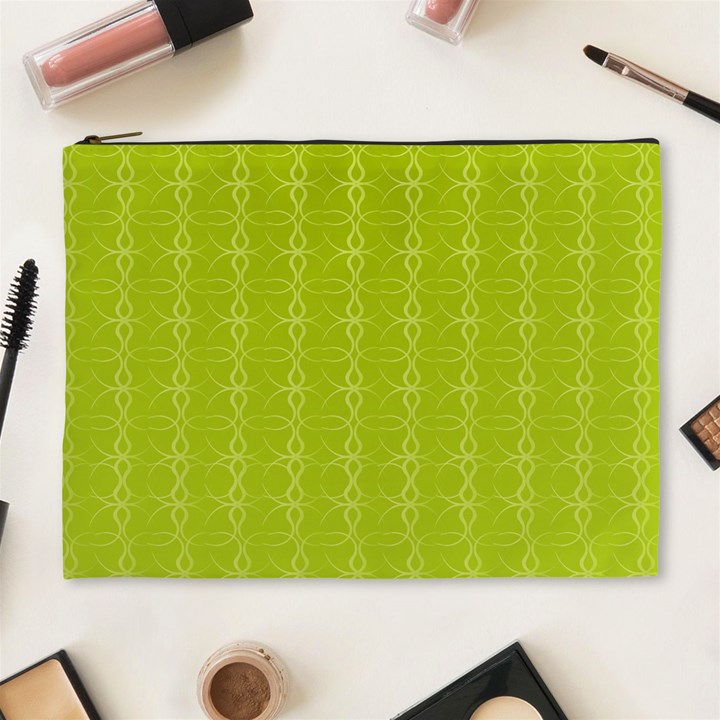 Background Texture Pattern Green Cosmetic Bag (XL)