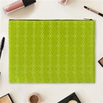 Background Texture Pattern Green Cosmetic Bag (XL) Back