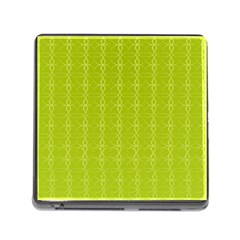 Background Texture Pattern Green Memory Card Reader (square 5 Slot)