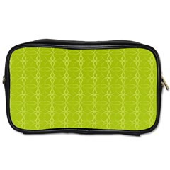 Background Texture Pattern Green Toiletries Bag (one Side)