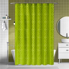 Background Texture Pattern Green Shower Curtain 48  X 72  (small)  by HermanTelo