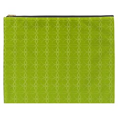 Background Texture Pattern Green Cosmetic Bag (xxxl) by HermanTelo