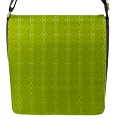 Background Texture Pattern Green Flap Closure Messenger Bag (s) by HermanTelo