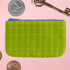 Background Texture Pattern Green Large Coin Purse