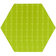 Background Texture Pattern Green Wooden Puzzle Hexagon