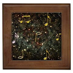 Music Clef Musical Note Background Framed Tile by HermanTelo