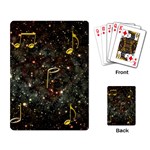 Music Clef Musical Note Background Playing Cards Single Design (Rectangle) Back