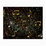 Music Clef Musical Note Background Small Glasses Cloth (2 Sides) Front