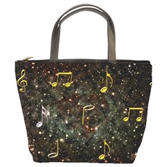 Music Clef Musical Note Background Bucket Bag by HermanTelo