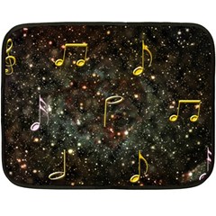 Music Clef Musical Note Background Fleece Blanket (mini) by HermanTelo