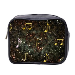 Music Clef Musical Note Background Mini Toiletries Bag (two Sides) by HermanTelo