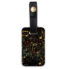 Music Clef Musical Note Background Luggage Tag (one Side)