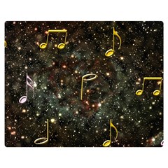 Music Clef Musical Note Background Double Sided Flano Blanket (medium)  by HermanTelo