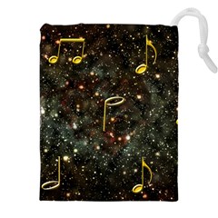 Music Clef Musical Note Background Drawstring Pouch (4xl) by HermanTelo