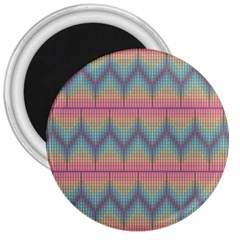 Pattern Background Texture Colorful 3  Magnets