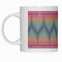 Pattern Background Texture Colorful White Mugs