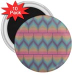 Pattern Background Texture Colorful 3  Magnets (10 pack)  Front