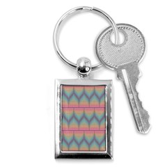 Pattern Background Texture Colorful Key Chain (Rectangle)