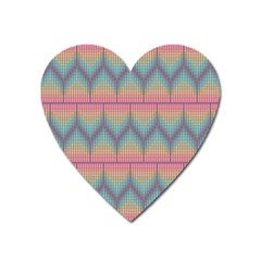 Pattern Background Texture Colorful Heart Magnet