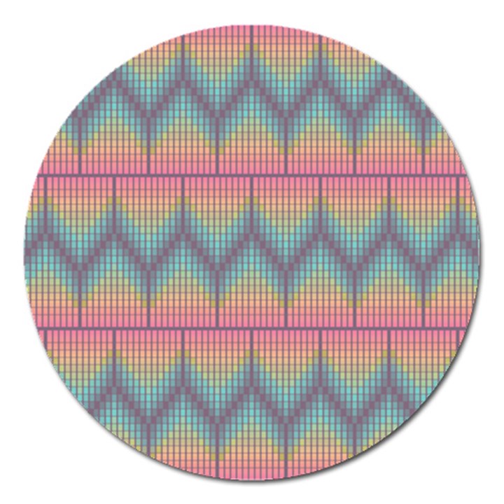 Pattern Background Texture Colorful Magnet 5  (Round)