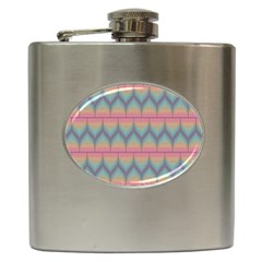 Pattern Background Texture Colorful Hip Flask (6 Oz) by HermanTelo