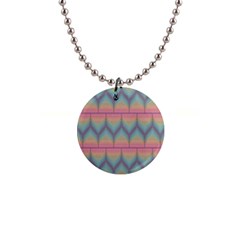 Pattern Background Texture Colorful 1  Button Necklace by HermanTelo