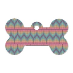 Pattern Background Texture Colorful Dog Tag Bone (one Side) by HermanTelo