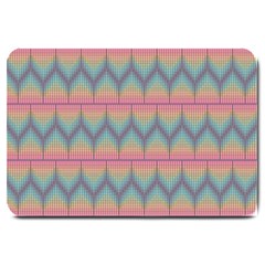 Pattern Background Texture Colorful Large Doormat  by HermanTelo