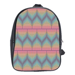 Pattern Background Texture Colorful School Bag (large) by HermanTelo