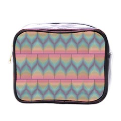 Pattern Background Texture Colorful Mini Toiletries Bag (one Side) by HermanTelo