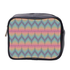 Pattern Background Texture Colorful Mini Toiletries Bag (two Sides) by HermanTelo