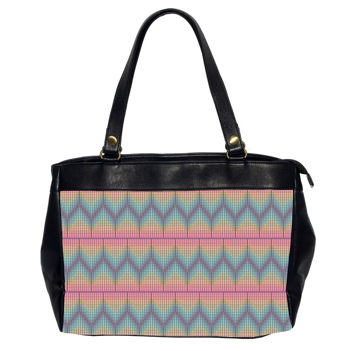 Pattern Background Texture Colorful Oversize Office Handbag (2 Sides)