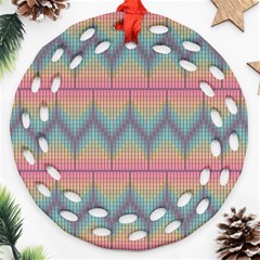 Pattern Background Texture Colorful Ornament (Round Filigree)