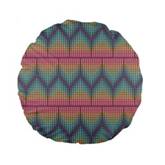 Pattern Background Texture Colorful Standard 15  Premium Round Cushions