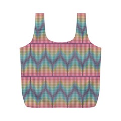 Pattern Background Texture Colorful Full Print Recycle Bag (M)